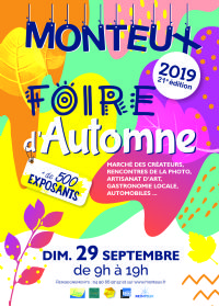 21ème Foire d'automne de Monteux. Le dimanche 29 septembre 2019 à MONTEUX. Vaucluse.  09H00